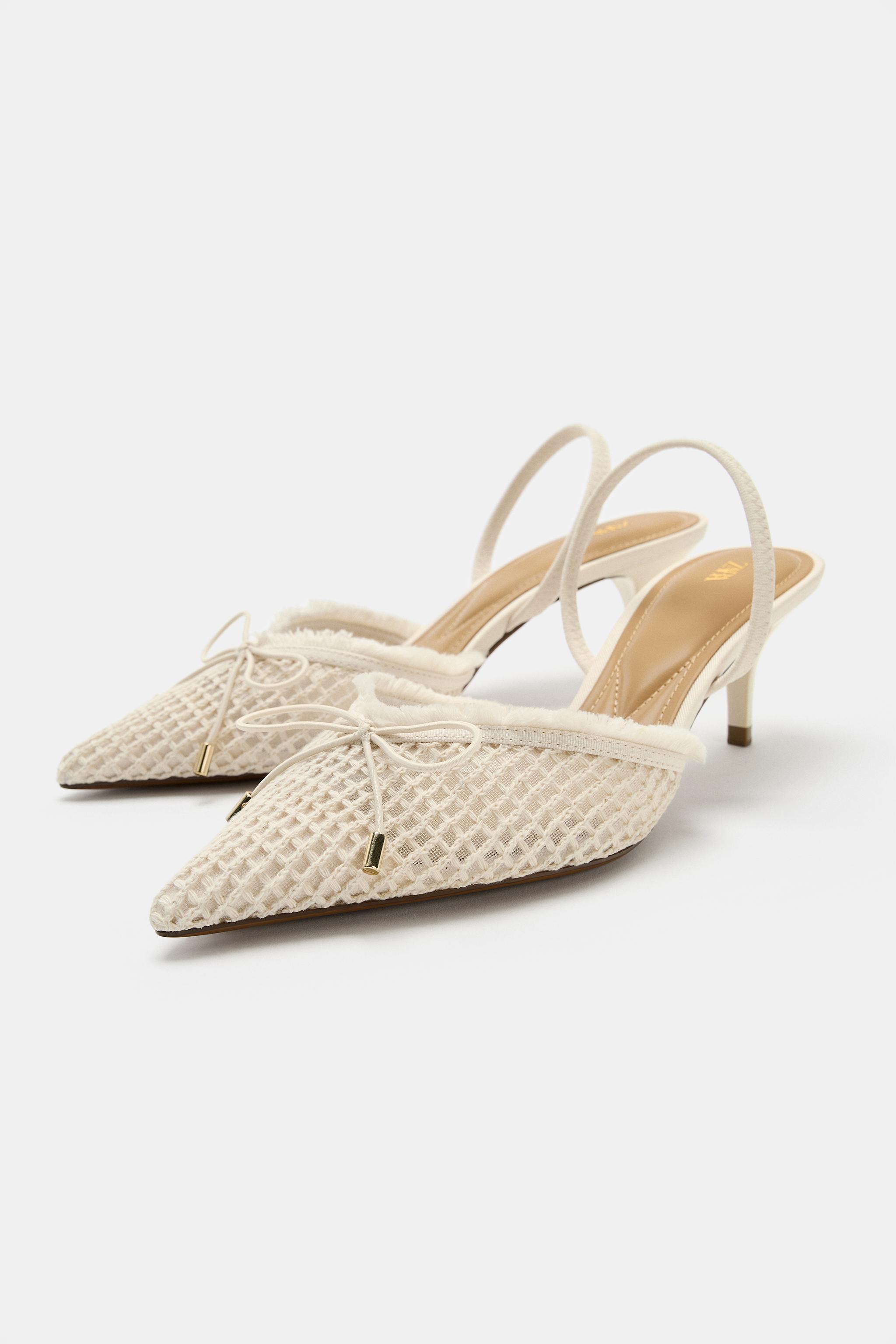 BOW SLINGBACK SHOES